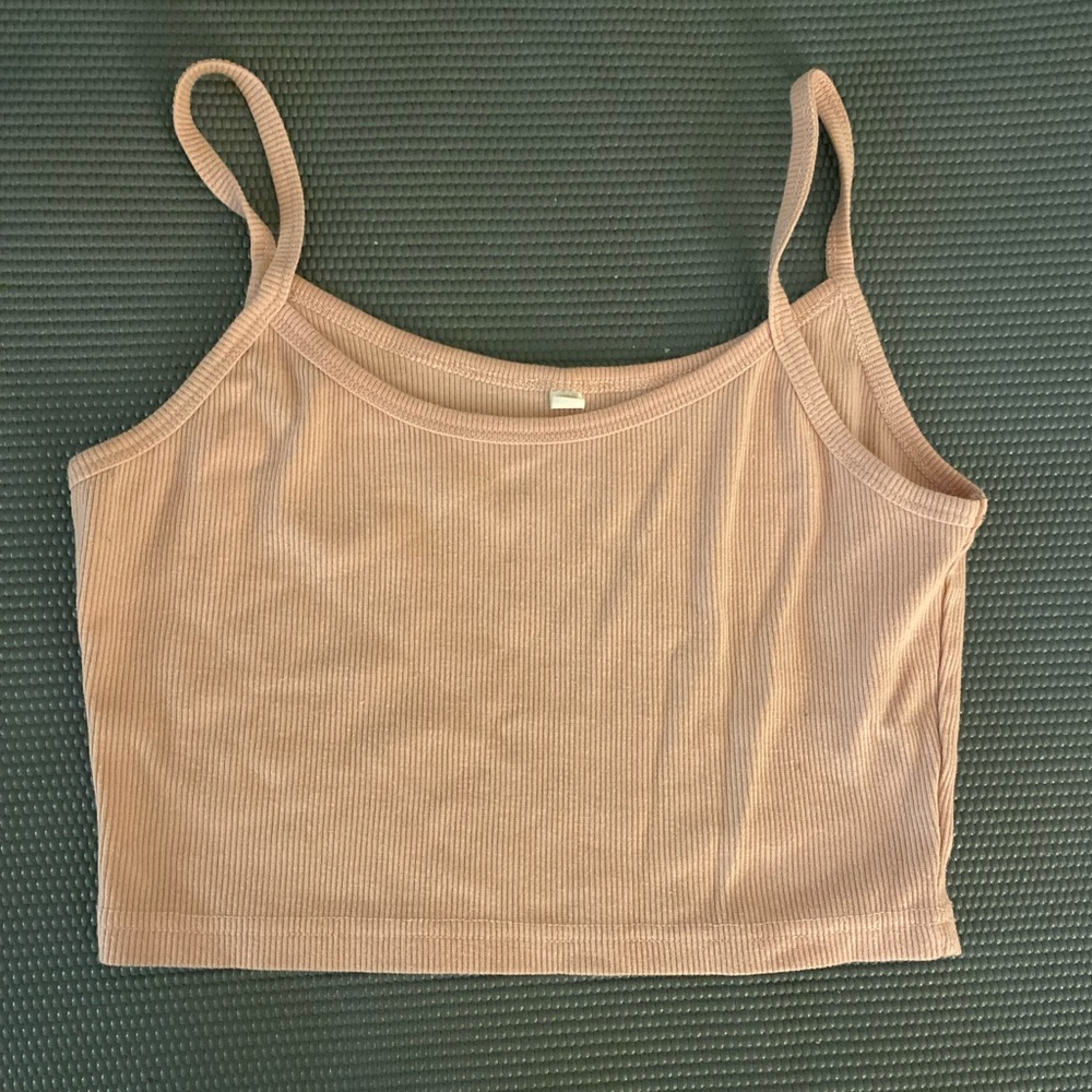 Spaghetti Strap Cropped Tank-Top